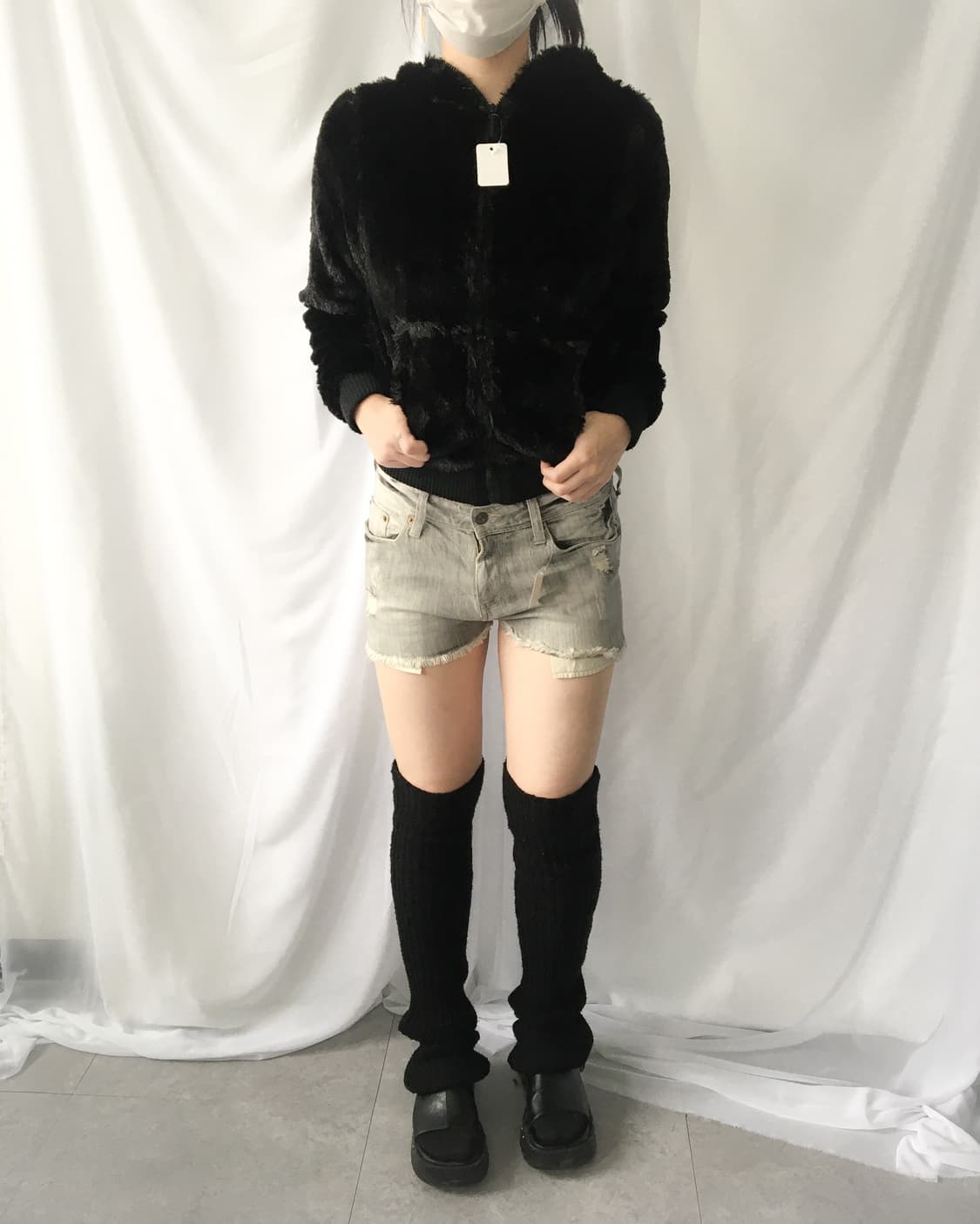 Washing damage short 상품이미지4