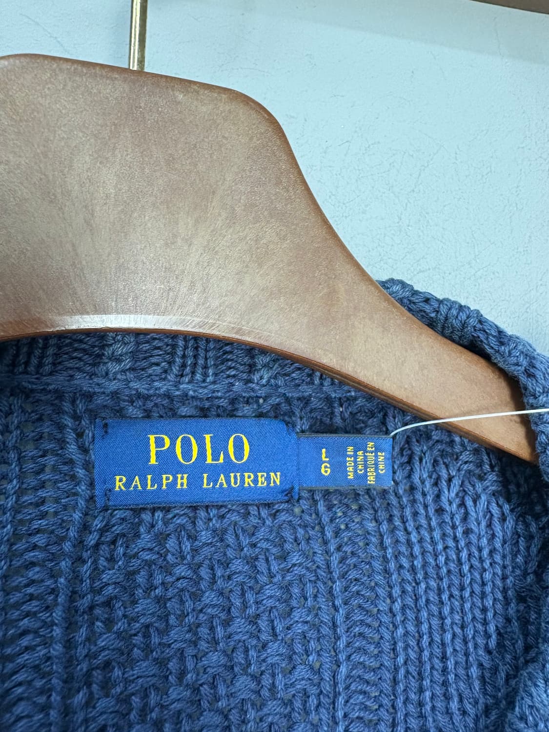 폴로랄프로렌 신형 아메카지 케이블 스웨터 재킷 A2429 상품이미지6