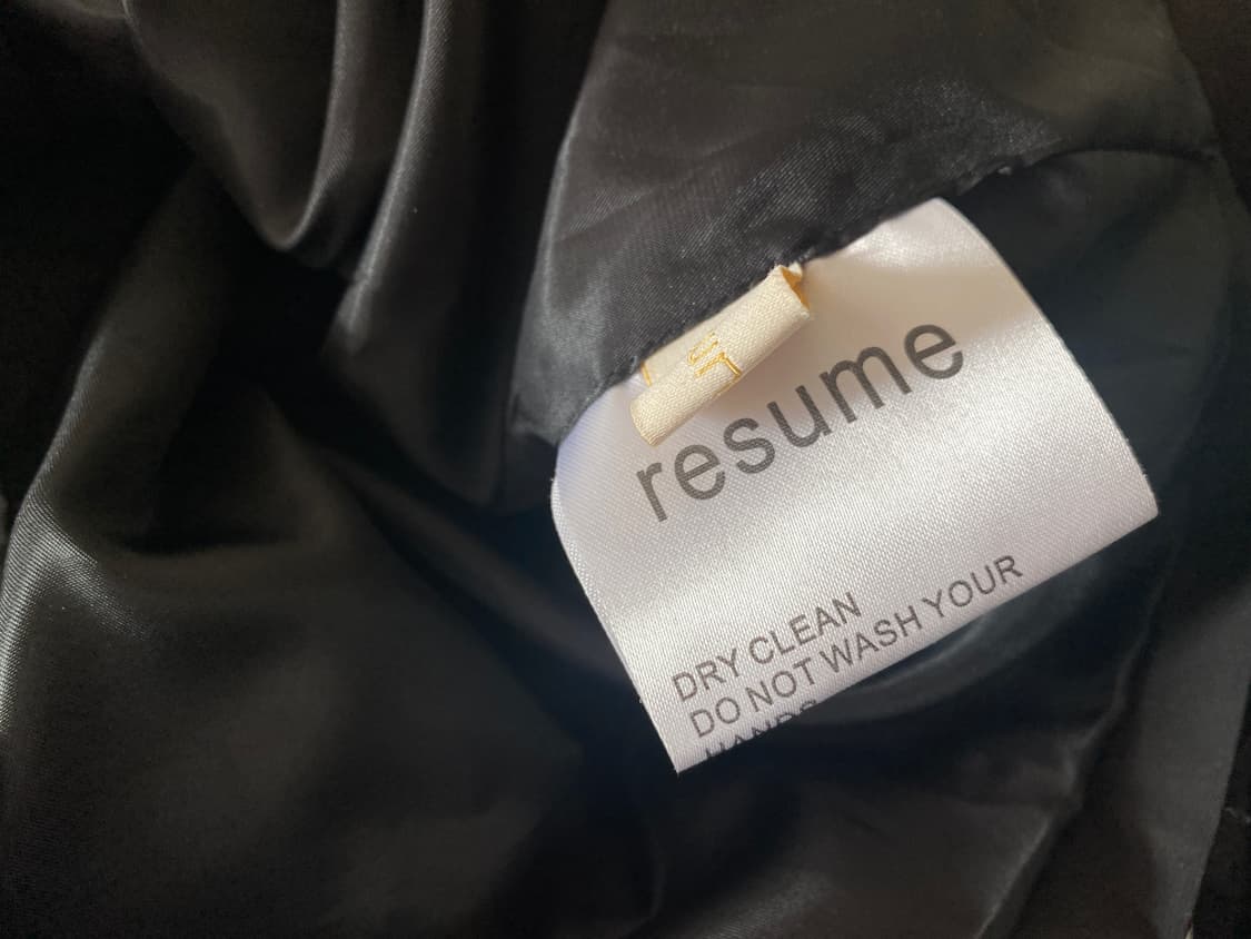 Resume 레더 바람막이 오버핏 자켓 상품이미지5