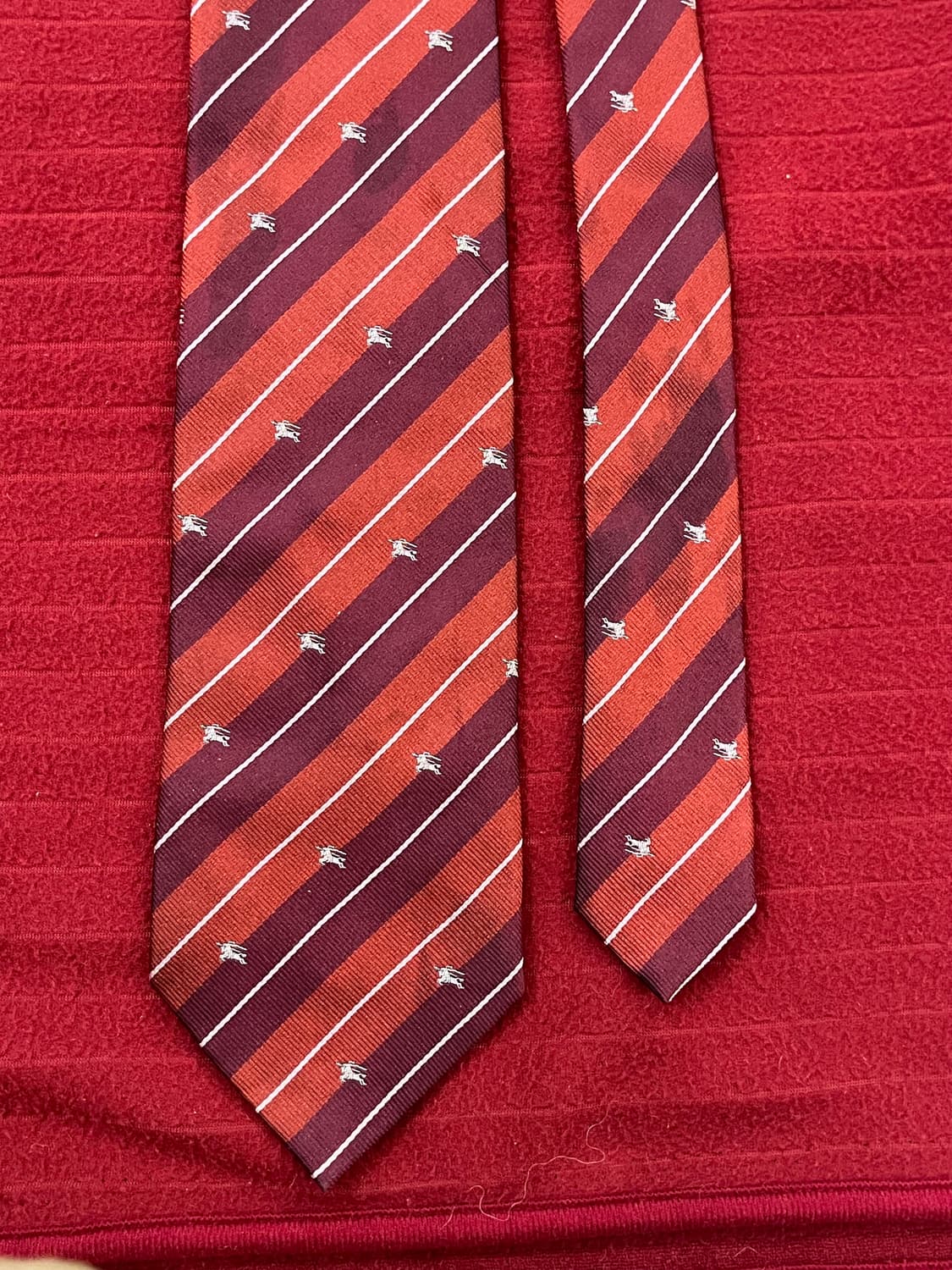 버버리 스트라이프 넥타이 버건디 #csz3071 상품이미지3