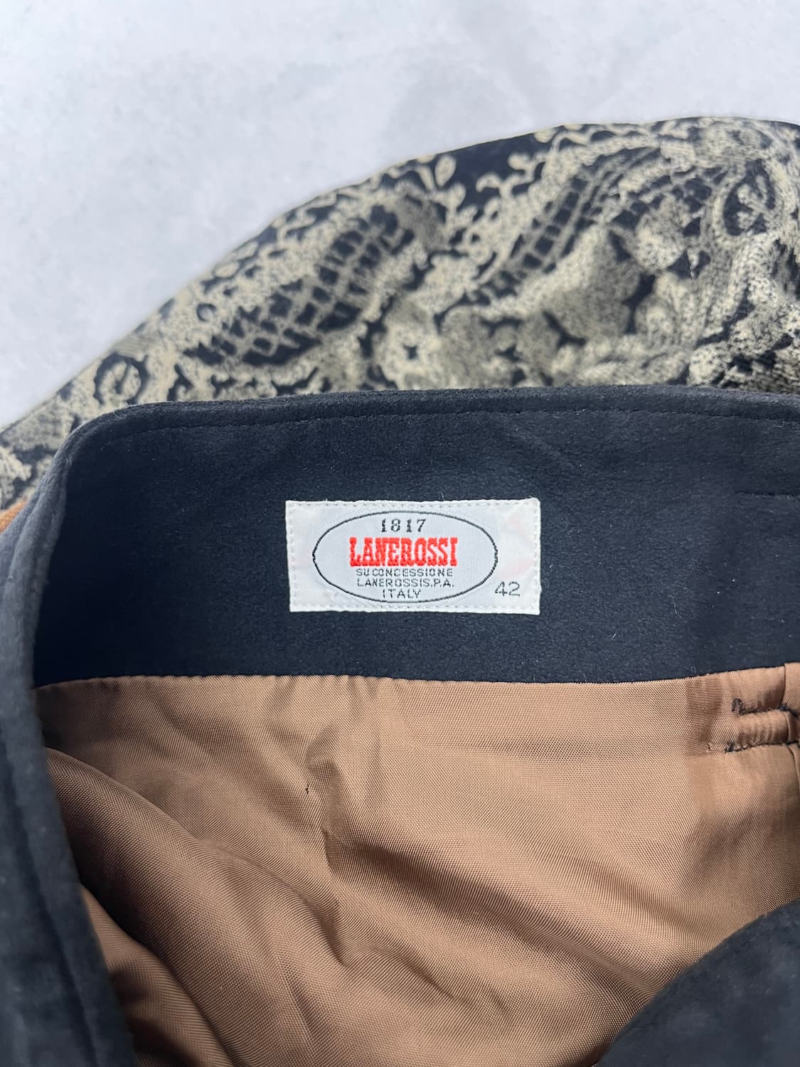 Vintage (maede in japan) 스웨이드 프린지 롱 스커트  상품이미지5