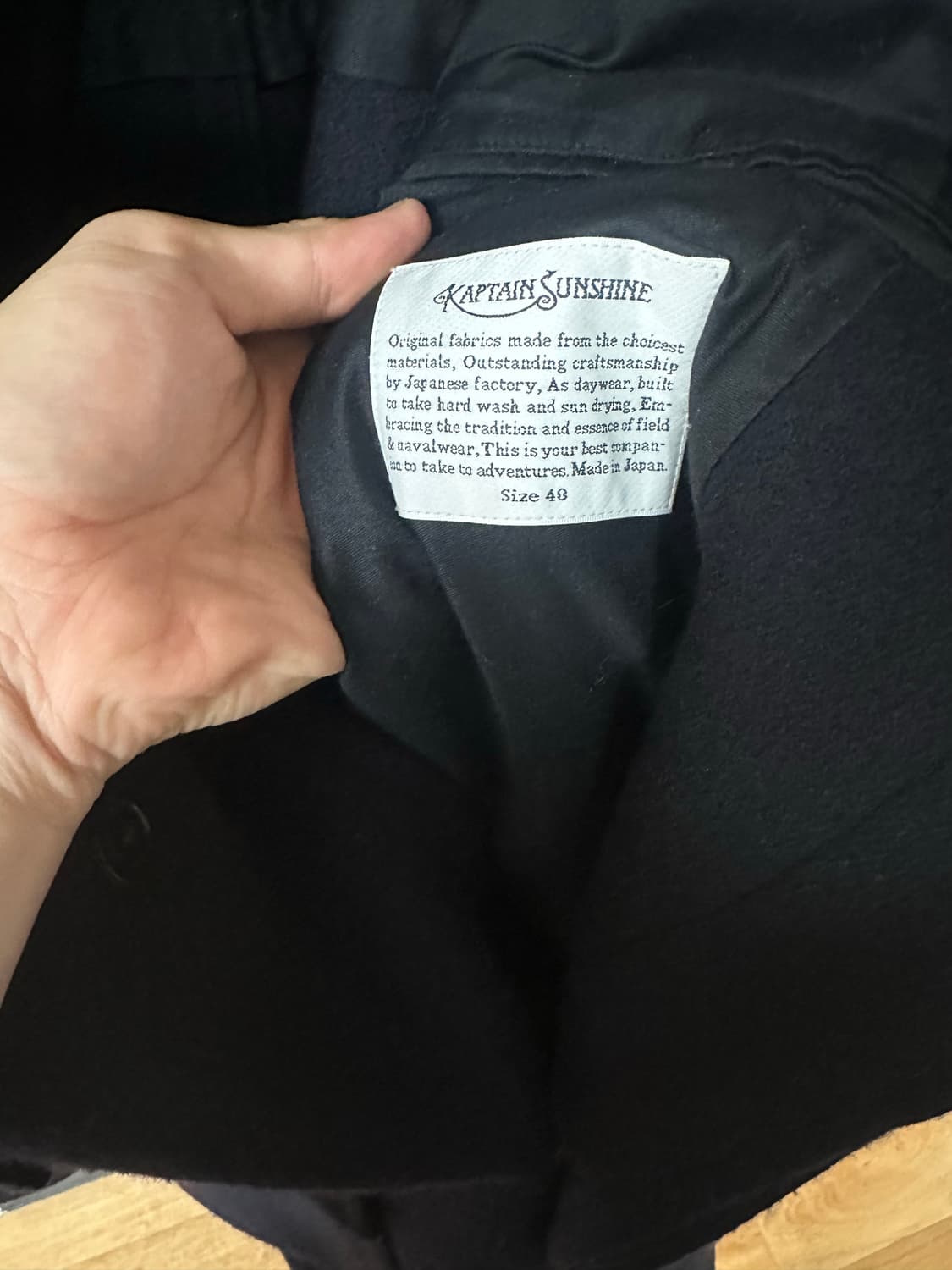 캡틴선샤인 트레블러코트 20fw 네이비 40사이즈 상품이미지3