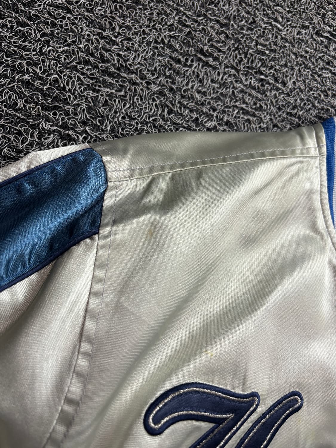 00s MLB 뉴욕 양키스 메탈 새틴 바시티 자켓 3062 상품이미지3