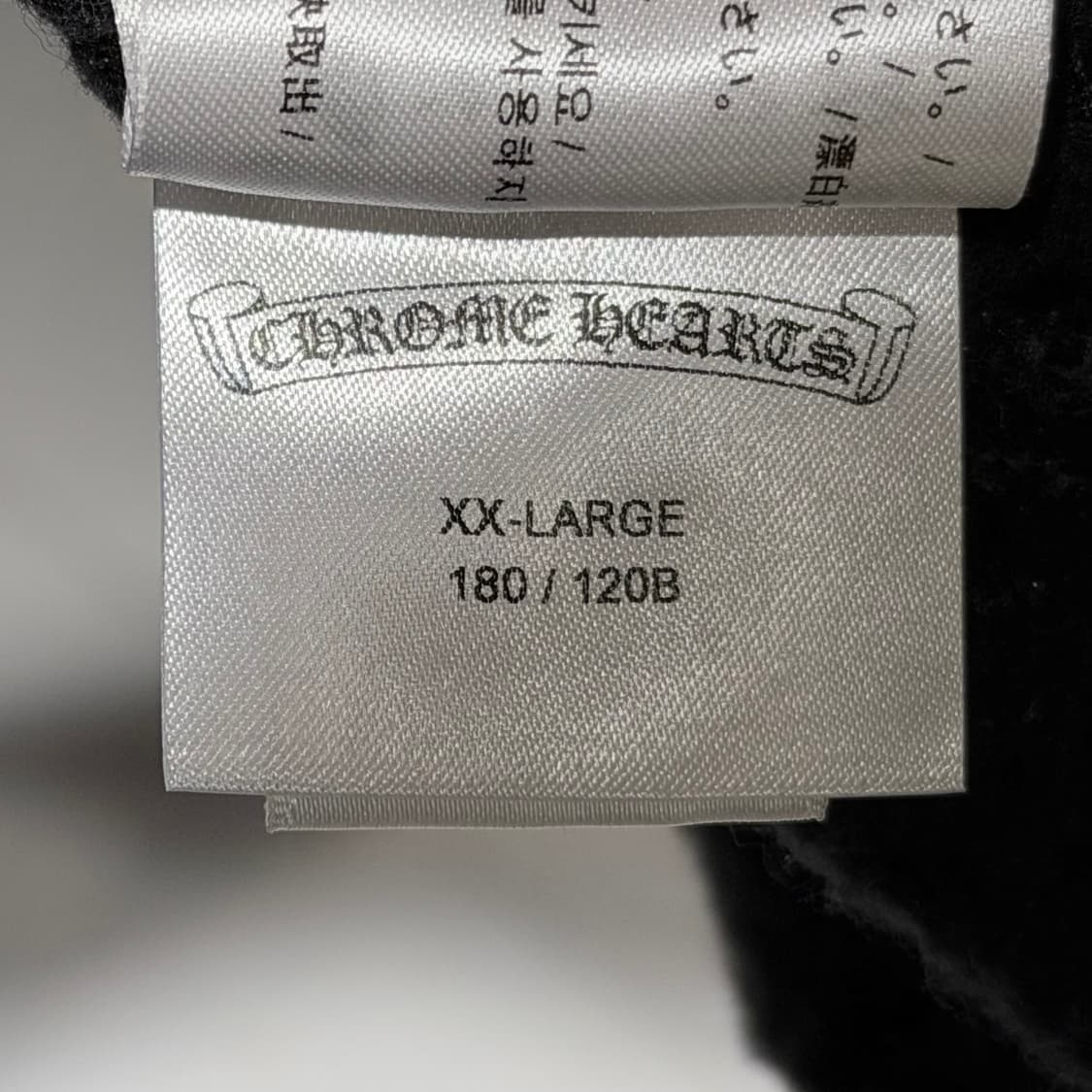 (A+/XXL) / 크롬하츠 스텐실 블랙 후드티 상품이미지7