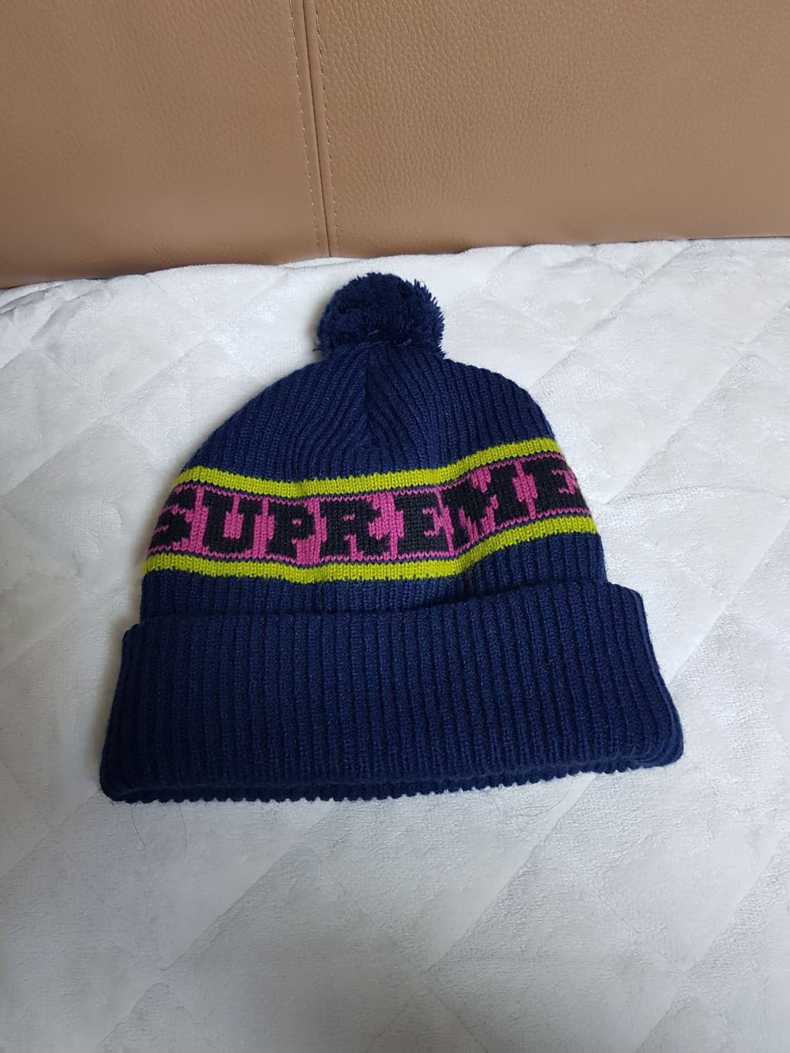 슈프림 빅스트라이프 비니 모자 네이비 24FW 상품이미지1