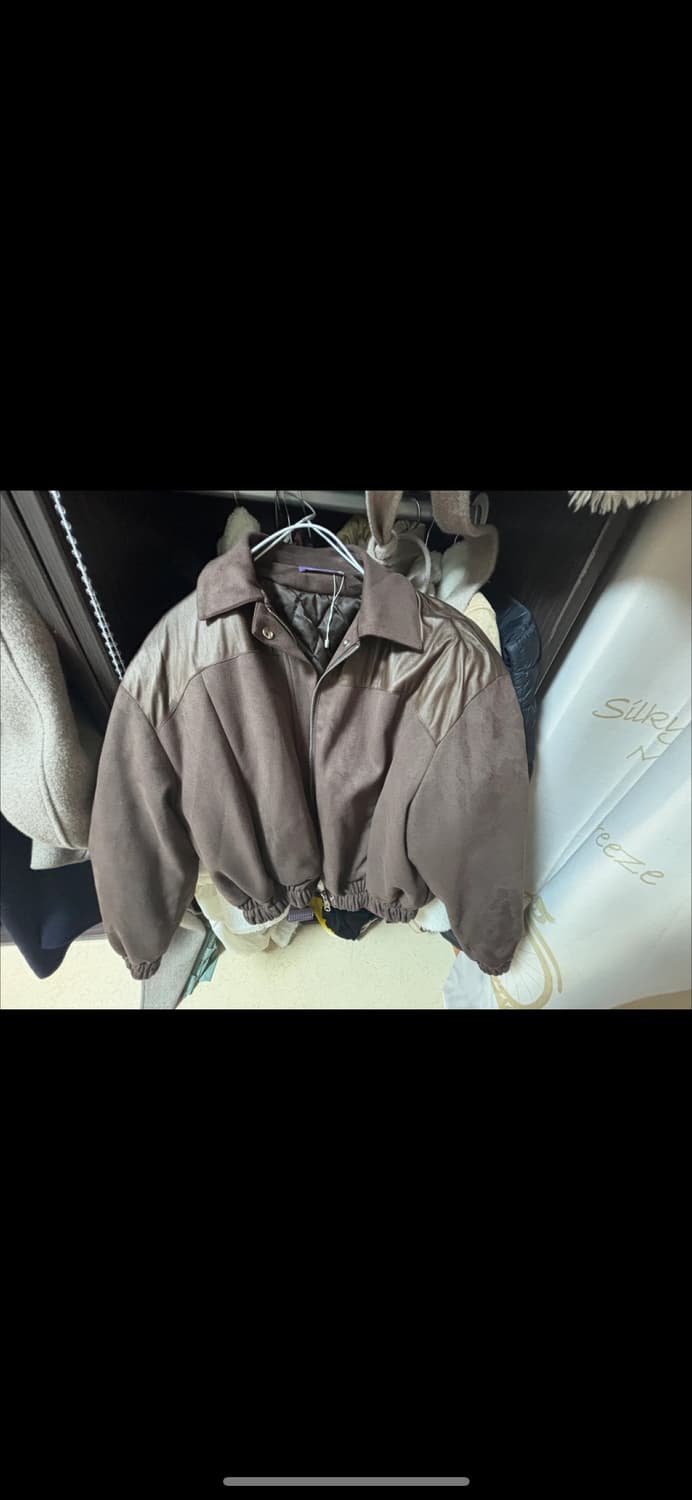 레터프롬문 스웨이드 퀄팅 점퍼 브라운 FREE 상품이미지6