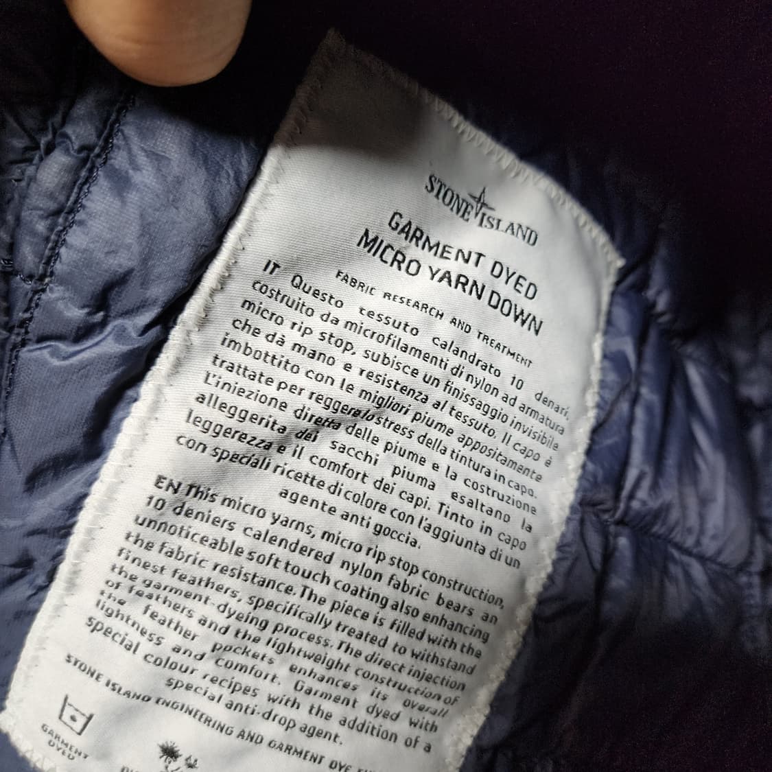 스톤아일랜드 마이크로얀 경량패딩 상품이미지8