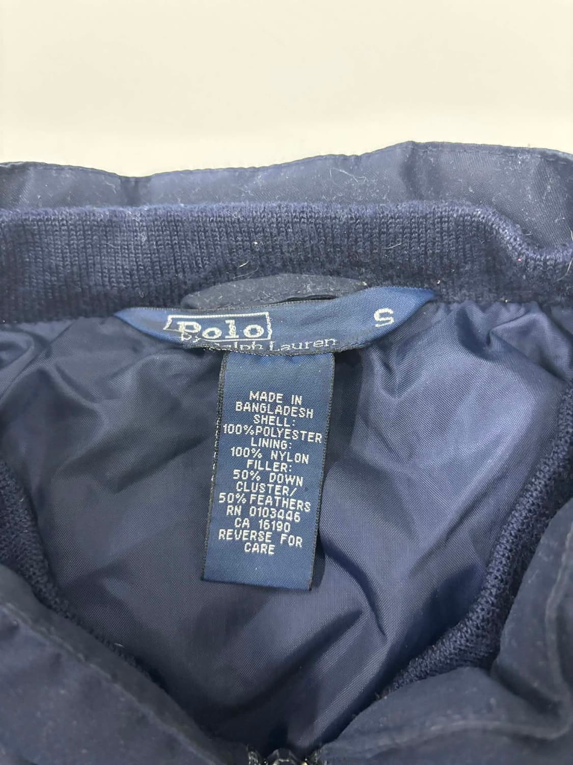 폴로 랄프로렌 네이비 푸퍼 다운 자켓 걸즈 패딩(S) 상품이미지4