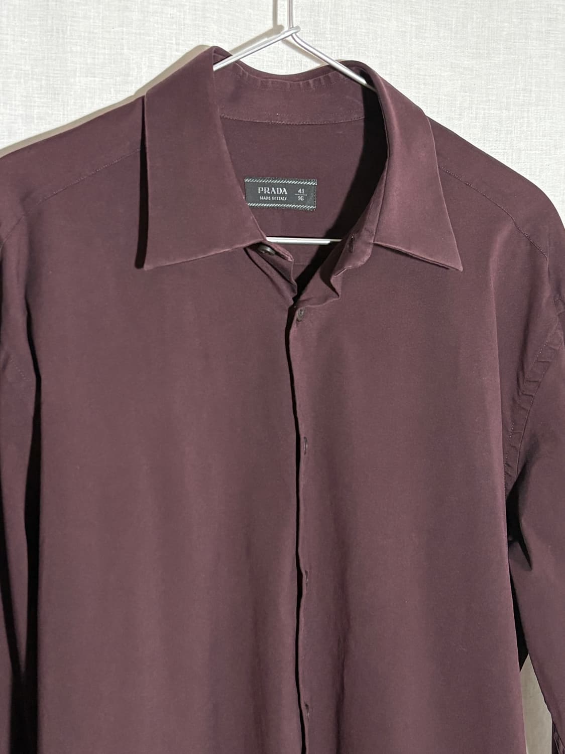 [41] 프라다 코튼 나일론 스트레치 셔츠 상품이미지4