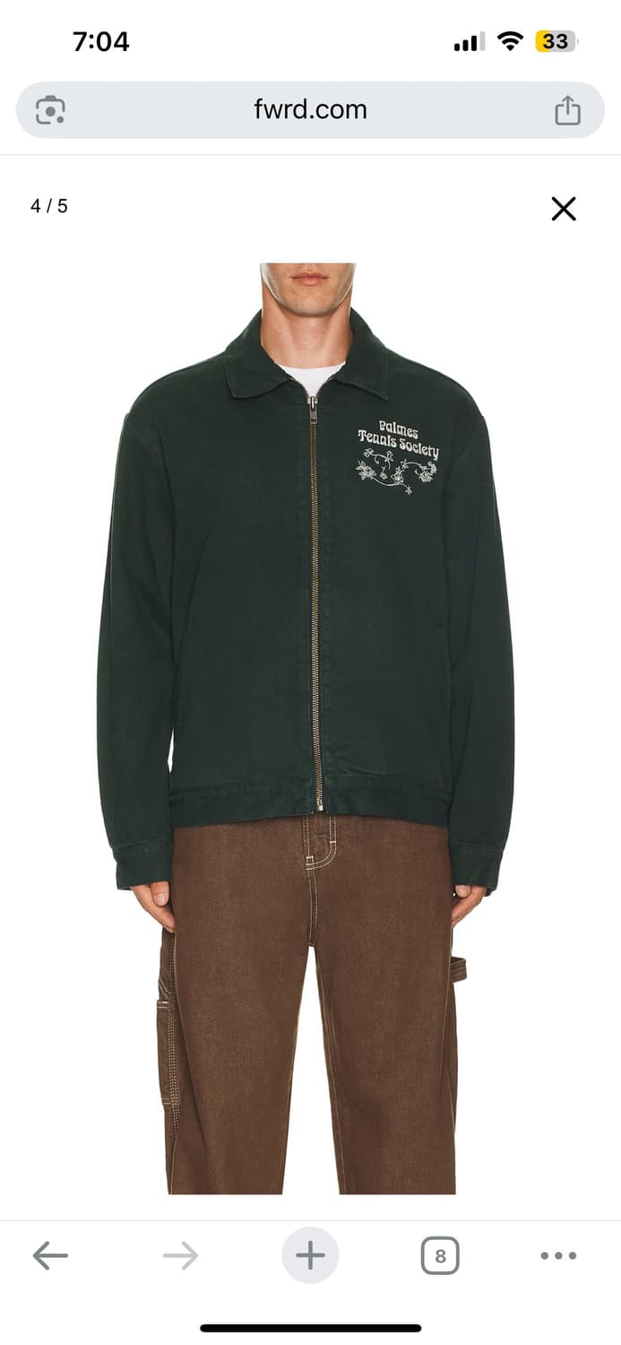 팜즈(Palmes) 워크 자켓  그린 / 48사이즈 상품이미지5