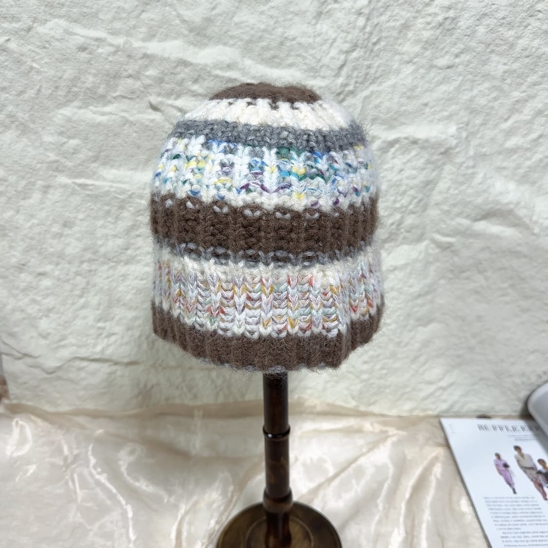 빈티지 울 니트 모자 버킷햇 상품이미지3