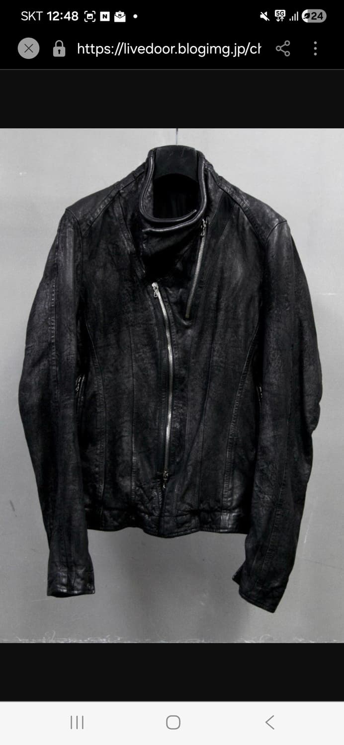 율리우스 Julius 12FW 래더 재킷 가죽 자켓. 릭오웬스 다크웨어 상품이미지3