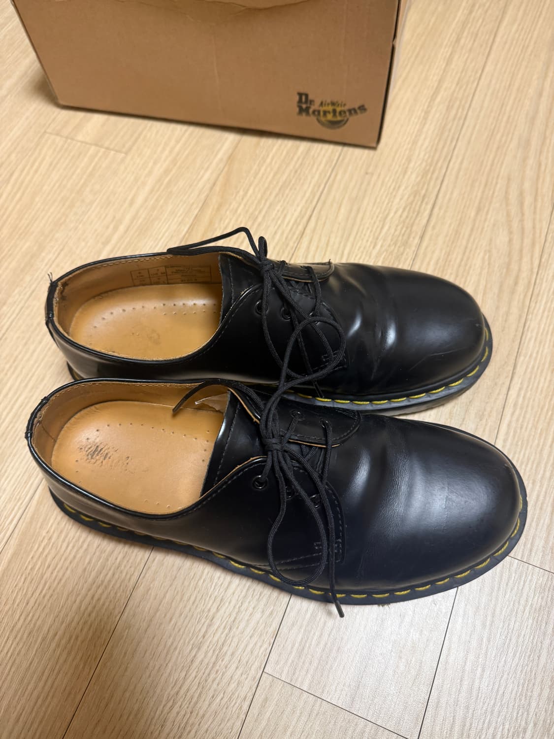 uk6,250) 129,000원 닥터마틴 1461 스무스 블랙 3홀 더비 상품이미지4