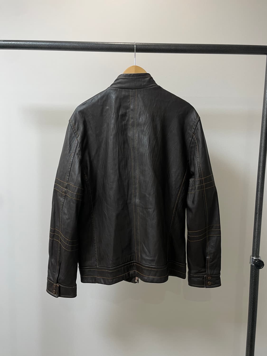 (105) hendrix 헨드릭스 빈티지 투포켓 양가죽 자켓 상품이미지3
