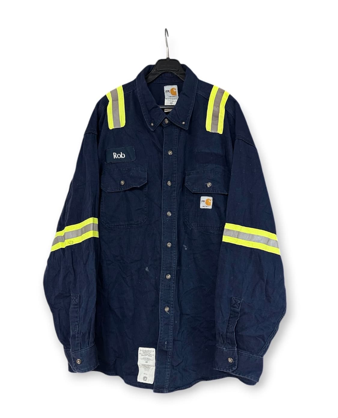 칼하트 FR 네이비 워크 셔츠 상품이미지1