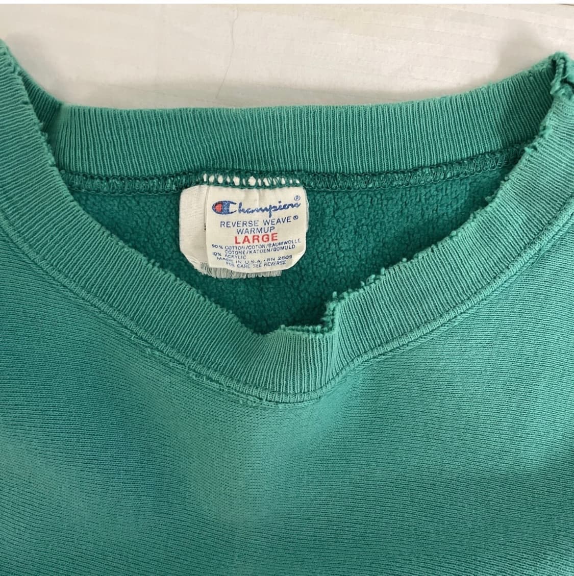 Vintage 80s 챔피온 리버스위브 스웻셔츠   L  민트 상품이미지3