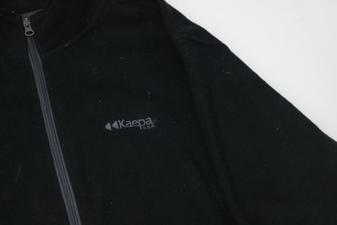 Kaepa 케파 빈티지 블랙 플리스 풀집업 자켓 (LL) 상품이미지4