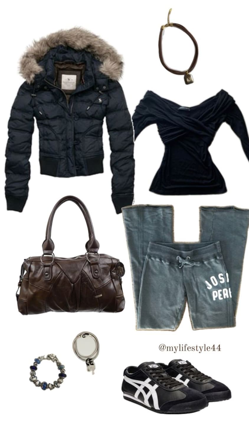 대대장템 y2k 아베크롬비 슬림핏 울프죠 숏패딩 XS 네이비 상품이미지2