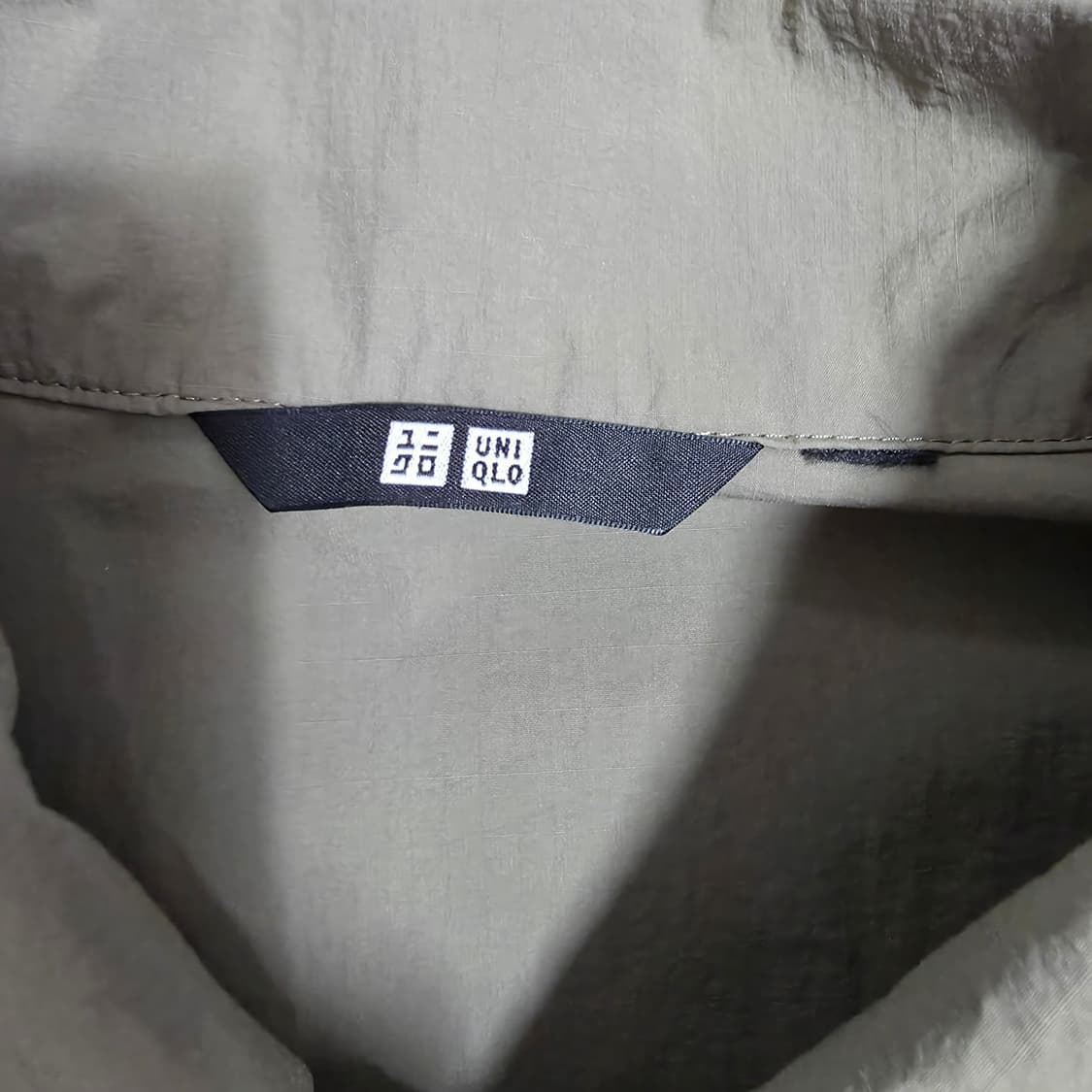 (XL)여성 유니클로 집업 바스락 원피스 올리브 봄여름 상품이미지5