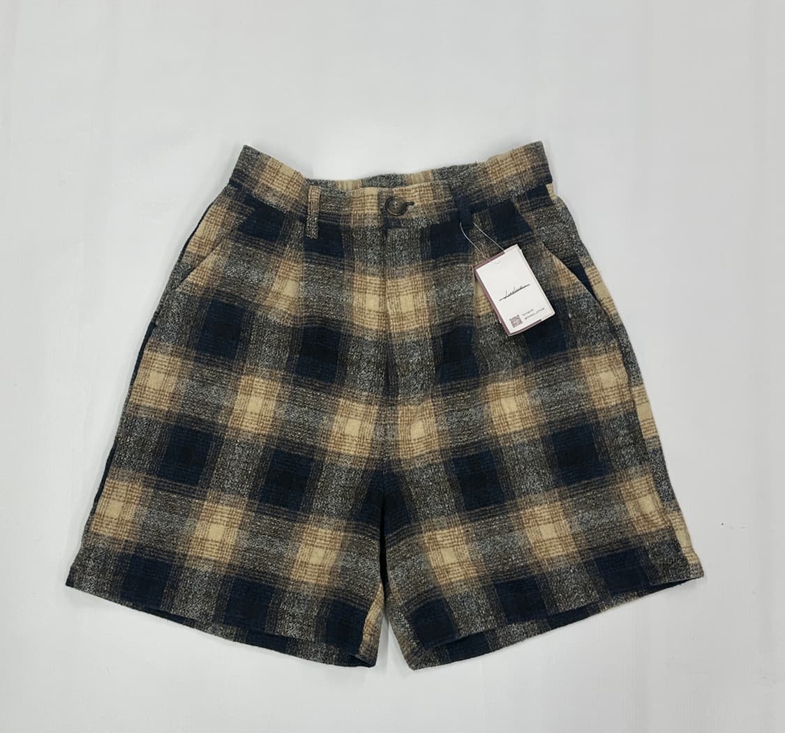 💫슈슈룬 쇼콜라 베이지 체크 숏팬츠  💫 깅엄체크 반바지 상품이미지3