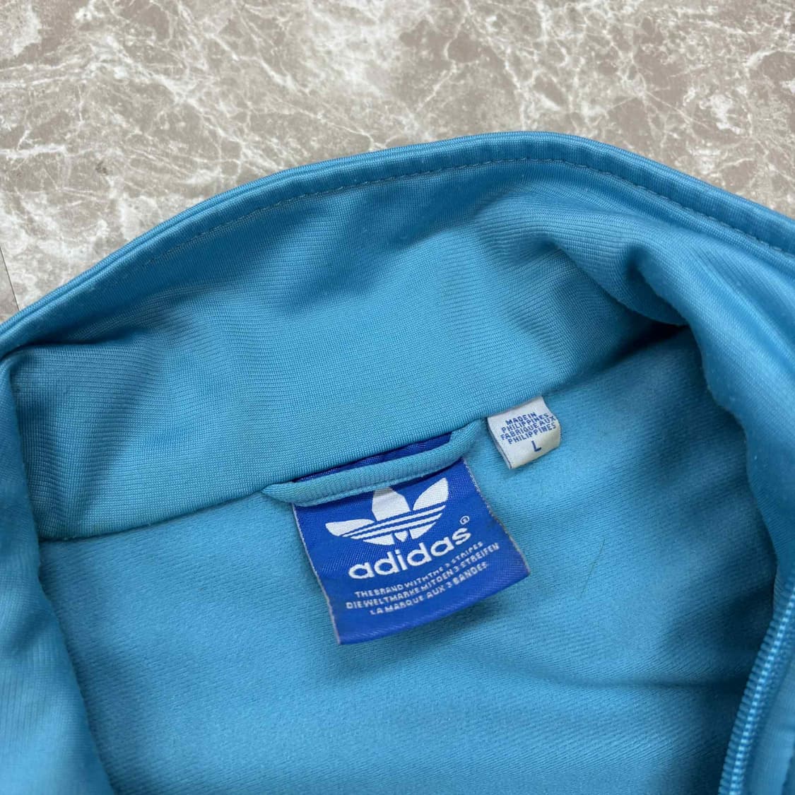 아디다스 구파이어버드 하늘 아노깔 트랙탑 희귀져지(L) 상품이미지6