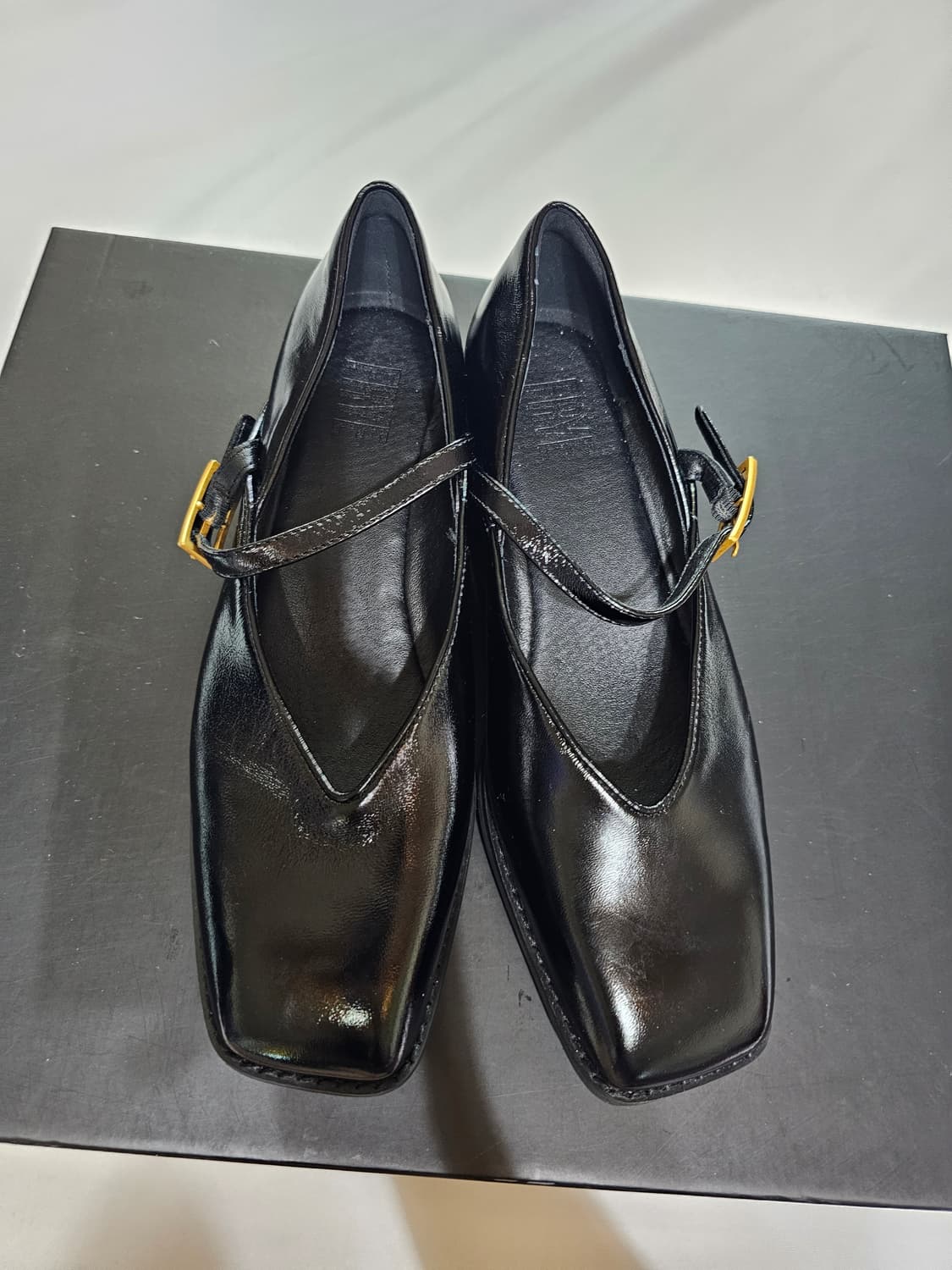 [250] FRYE 프라이 메리제인 양가죽 로퍼 구두 블랙 상품이미지8