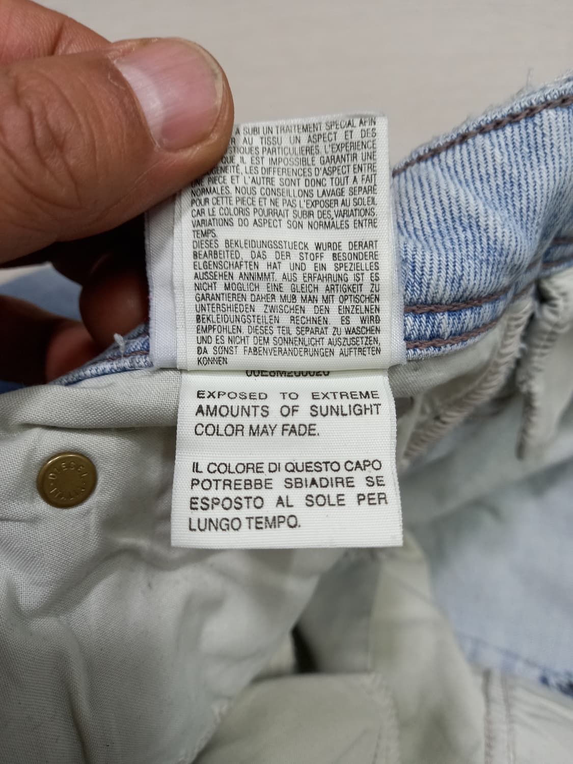 31 DIESEL Safado 데미지워싱 페인티드 커스텀 31-501 상품이미지9