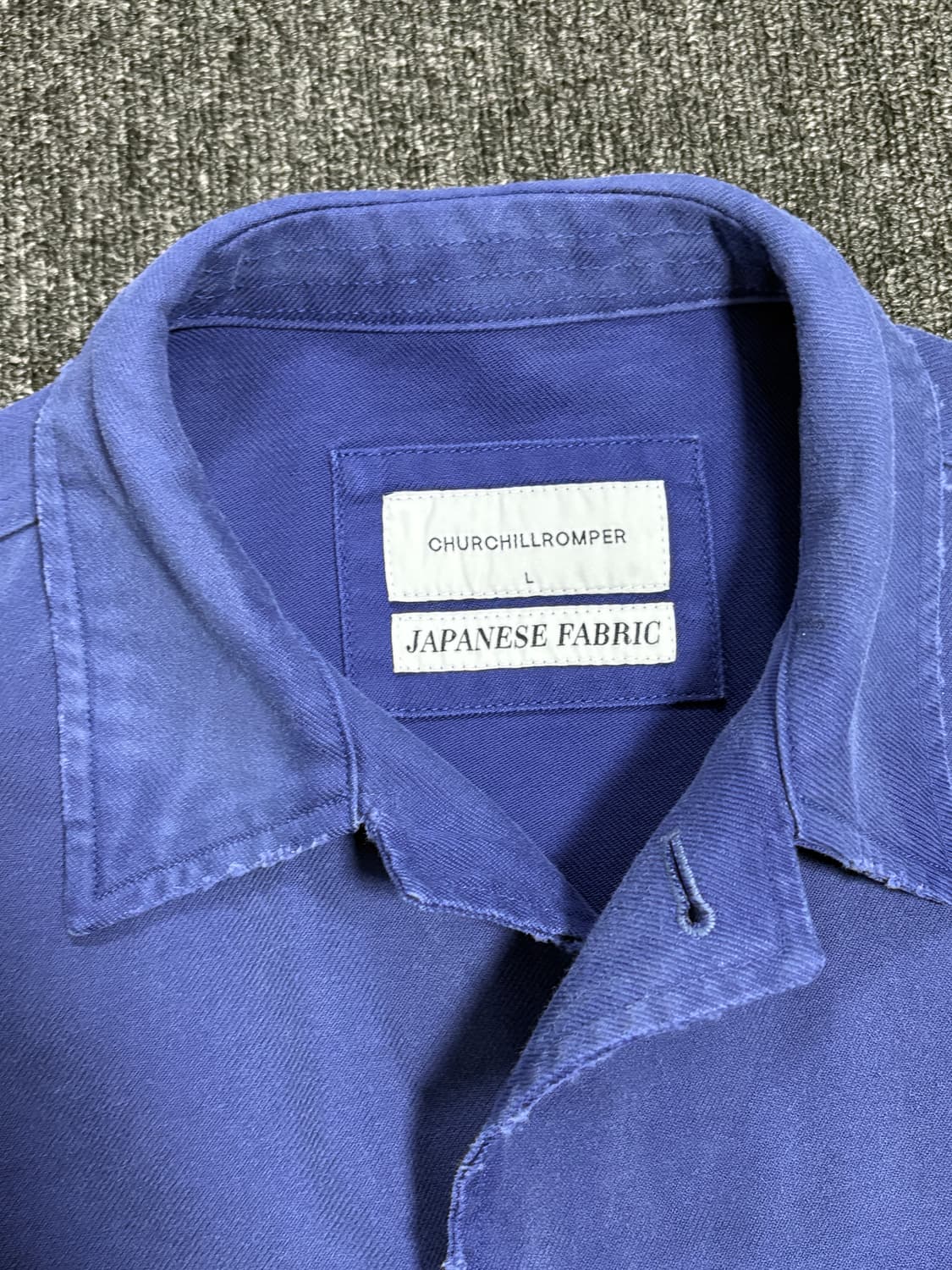 처칠롬퍼 빈티지 OG107 셔츠 자켓 빈티지 블루 L 상품이미지3