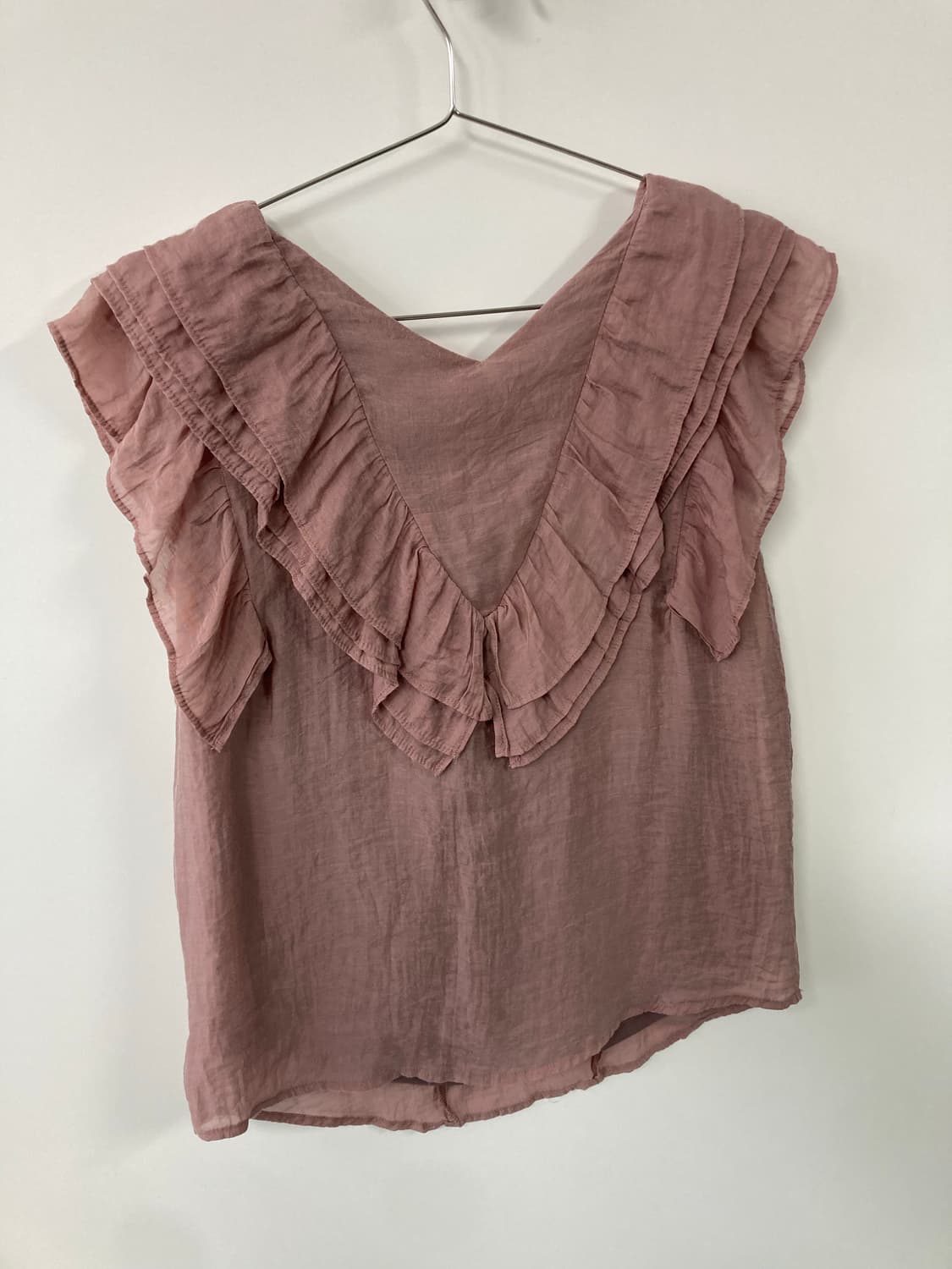 프릴 슬리브리스 블라우스 상품이미지5