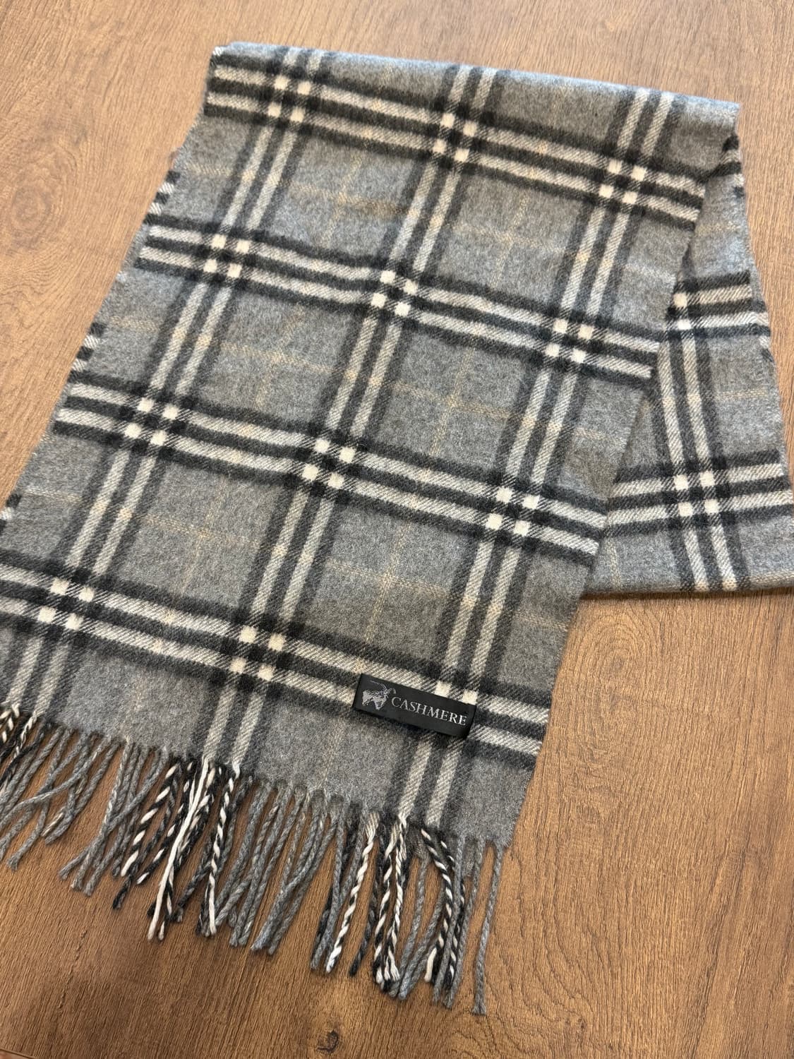Cashmere 빈티지 캐시미어 체크 머플러 상품이미지3