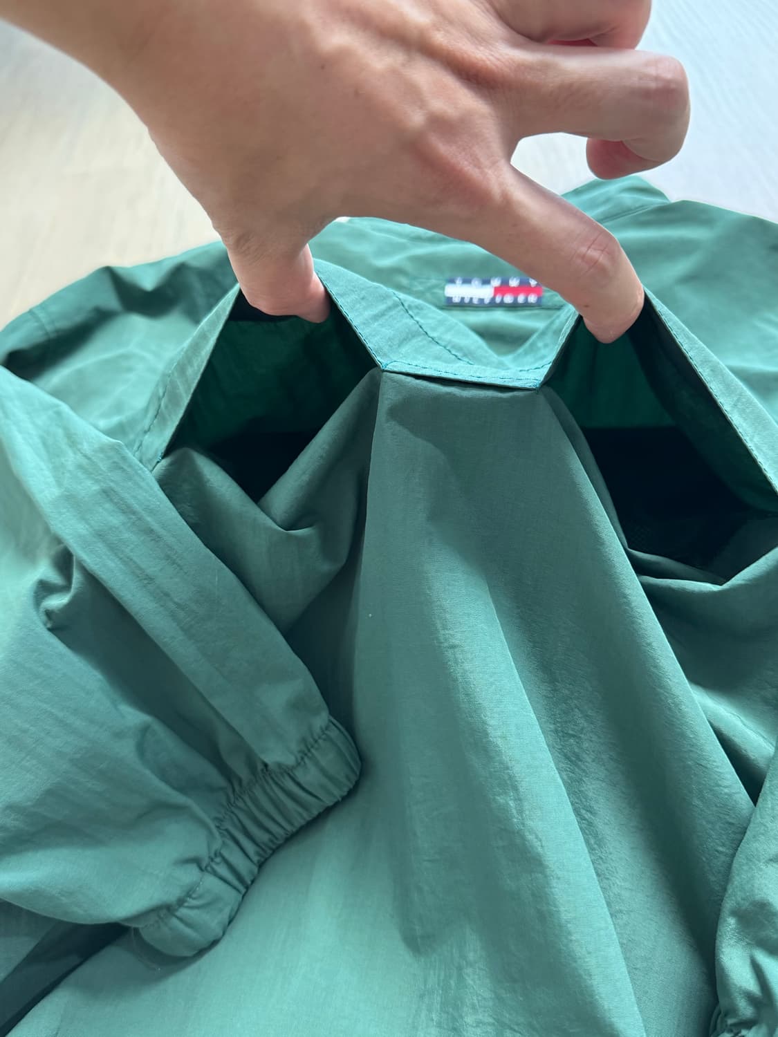 타미힐피거 완장패치 바람막이 자켓 그린 XL 상품이미지7
