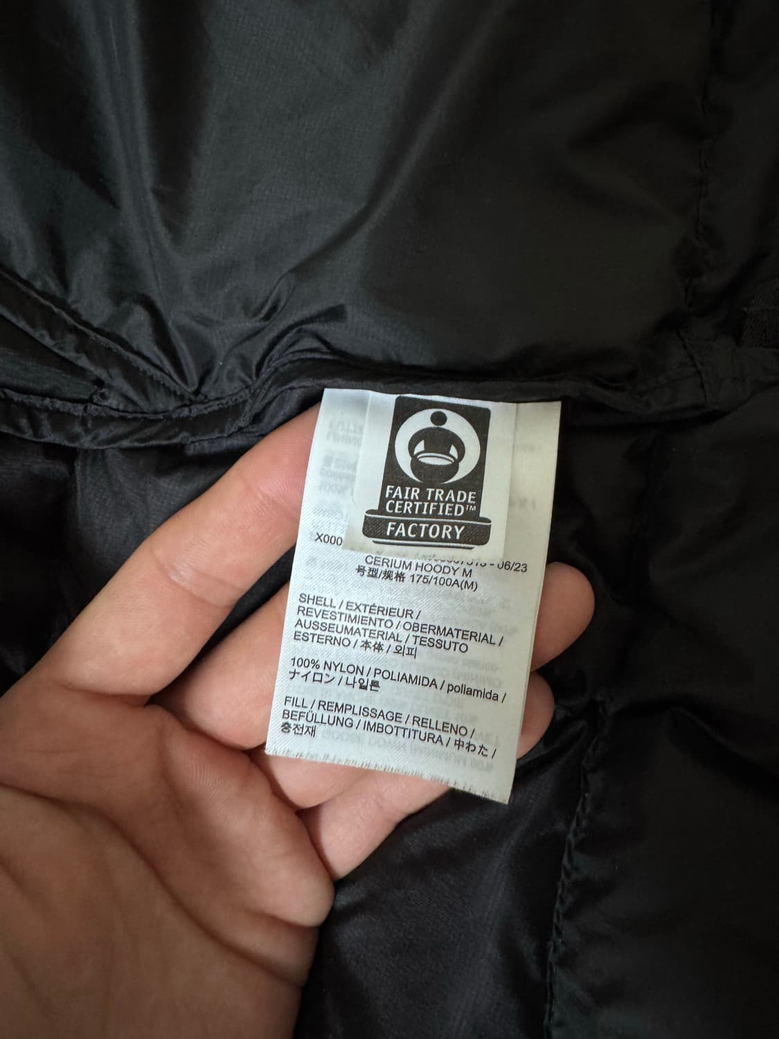 (S급) 아크테릭스 세륨 후디 블랙 M 상품이미지10