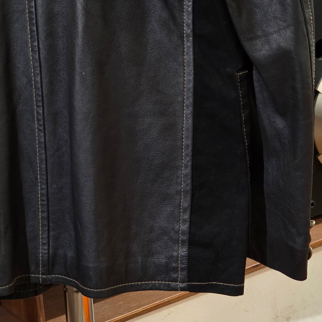 ASK 양가죽 더블 포켓 블레이저 자켓 상품이미지7