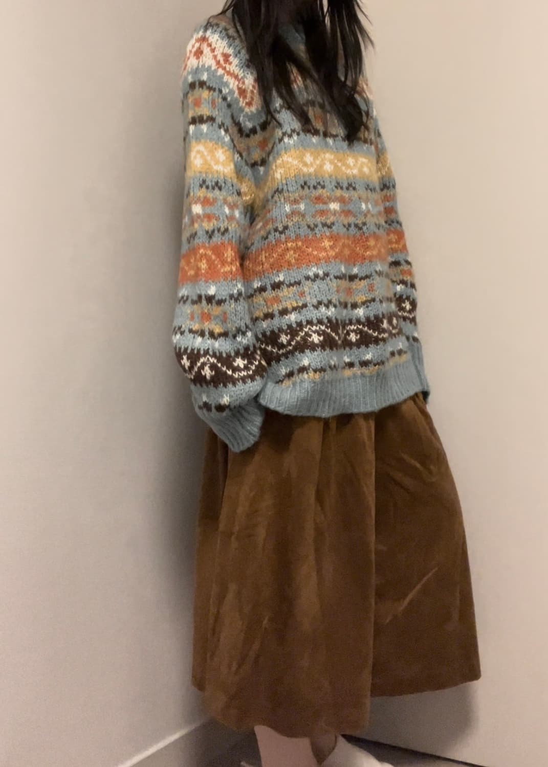 over-fit nordic pattern knit 상품이미지5