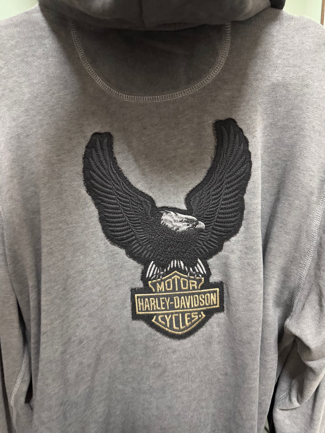 할리데이비슨 그레이 후드집업 상품이미지4