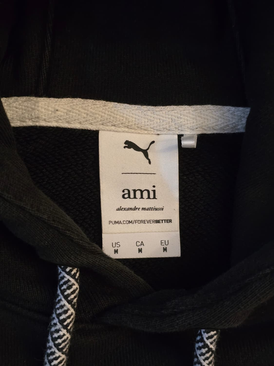 Ami 아미 퓨마 콜라보 후드티셔츠 블랙 M 상품이미지5