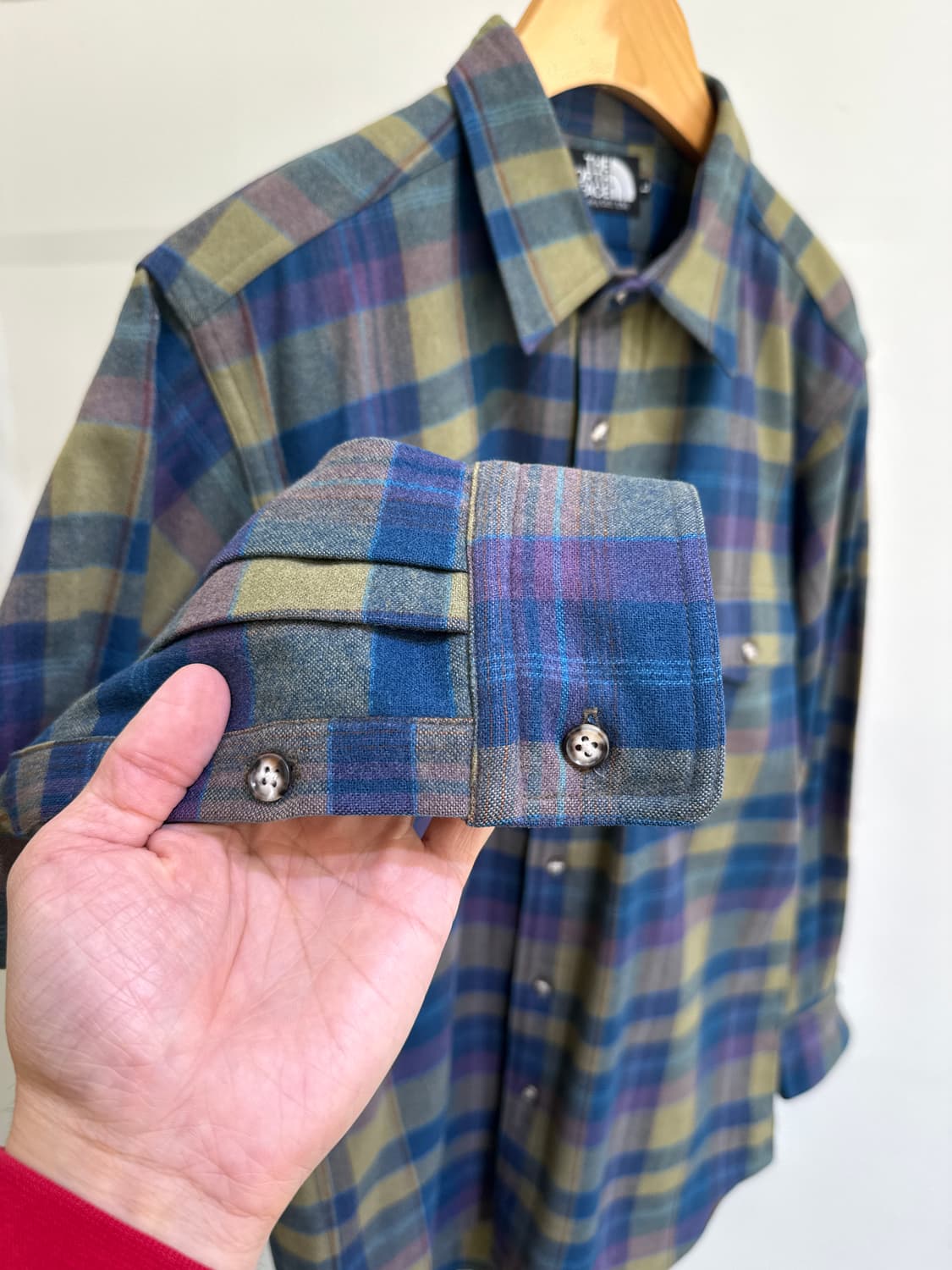 THE NORTH FACE (Made in Japan) 울 체크 셔츠 상품이미지4