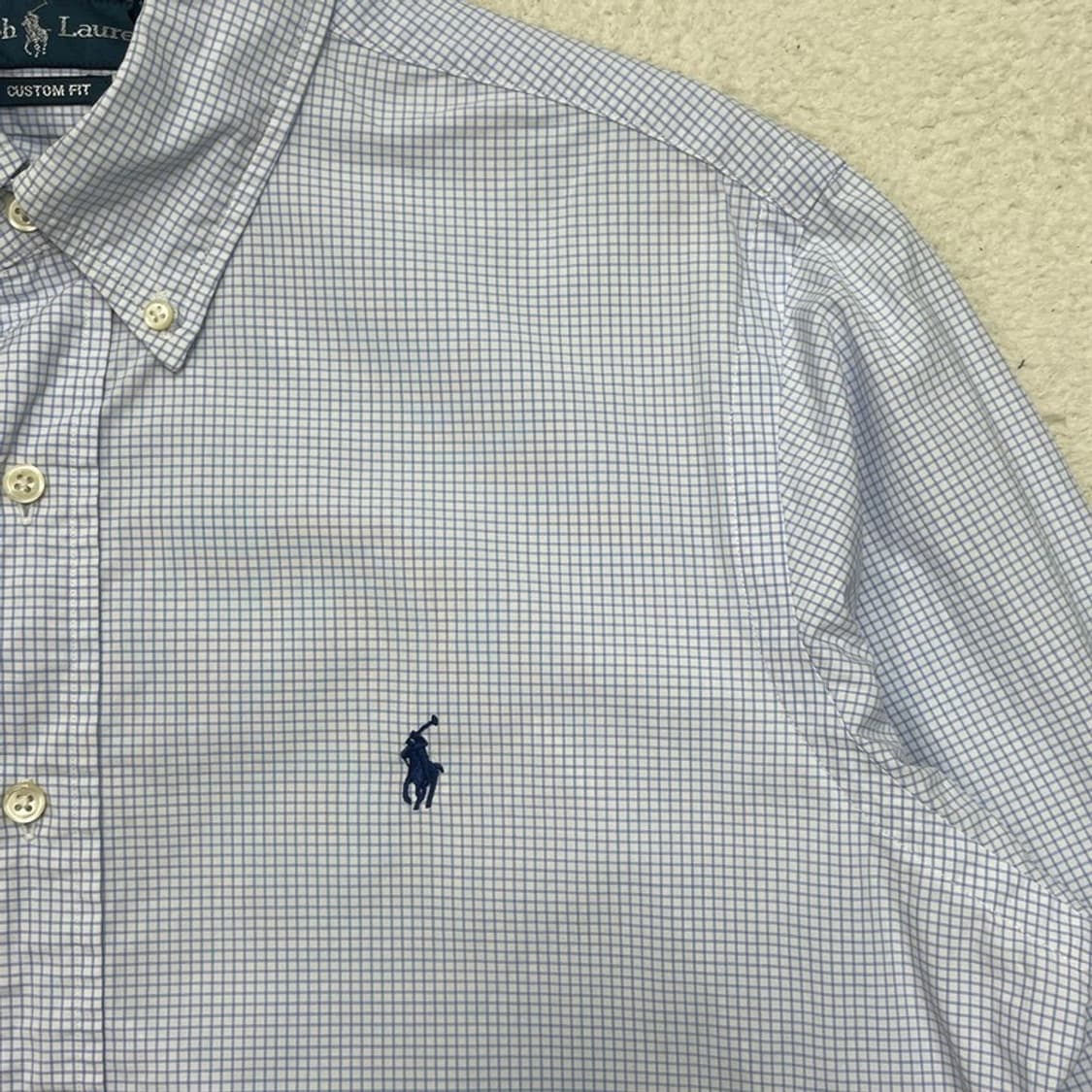 RALPH LAUREN 체크 셔츠 블루 상품이미지2