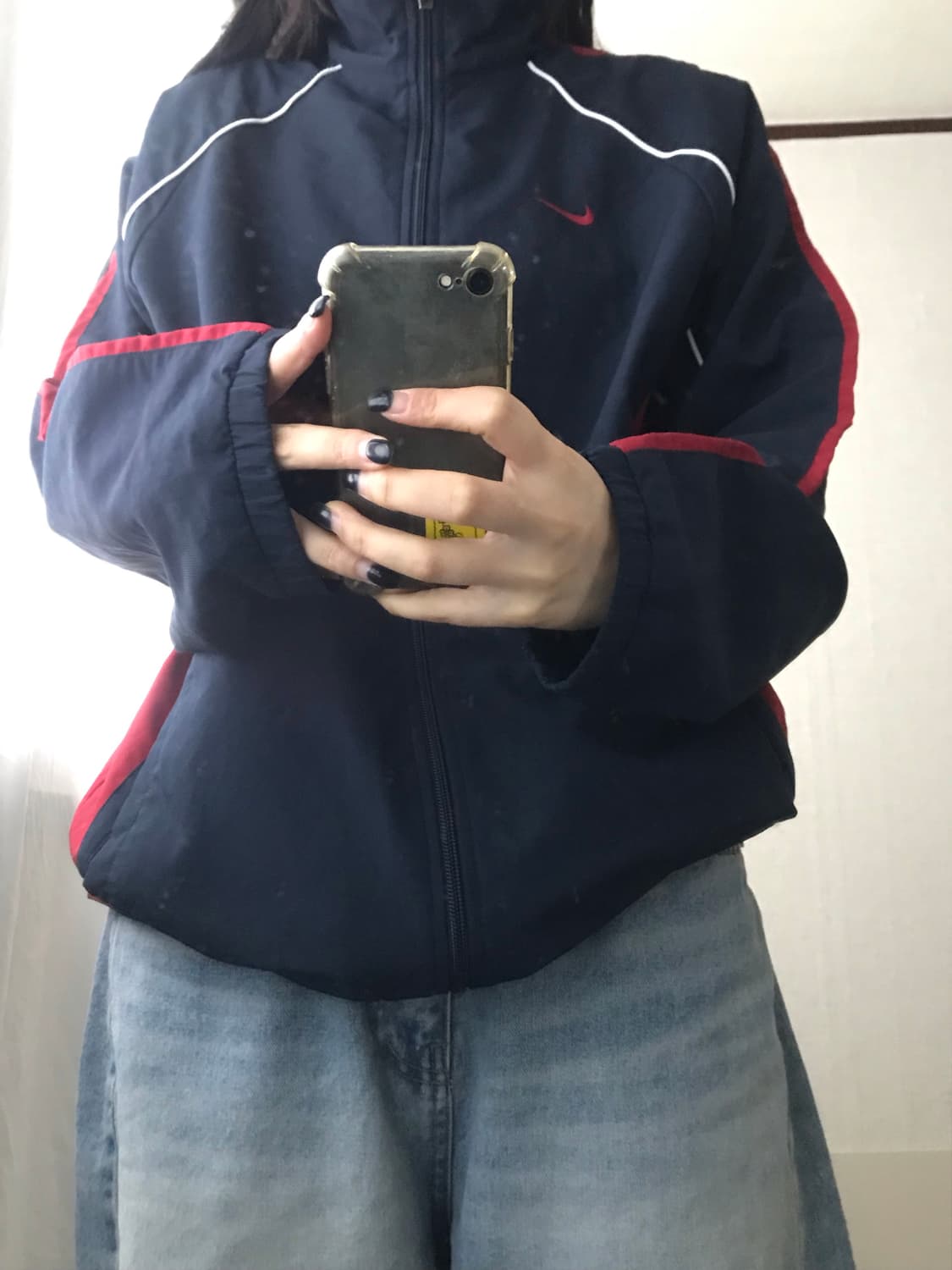 나이키 네이비 레드 바람막이 상품이미지3