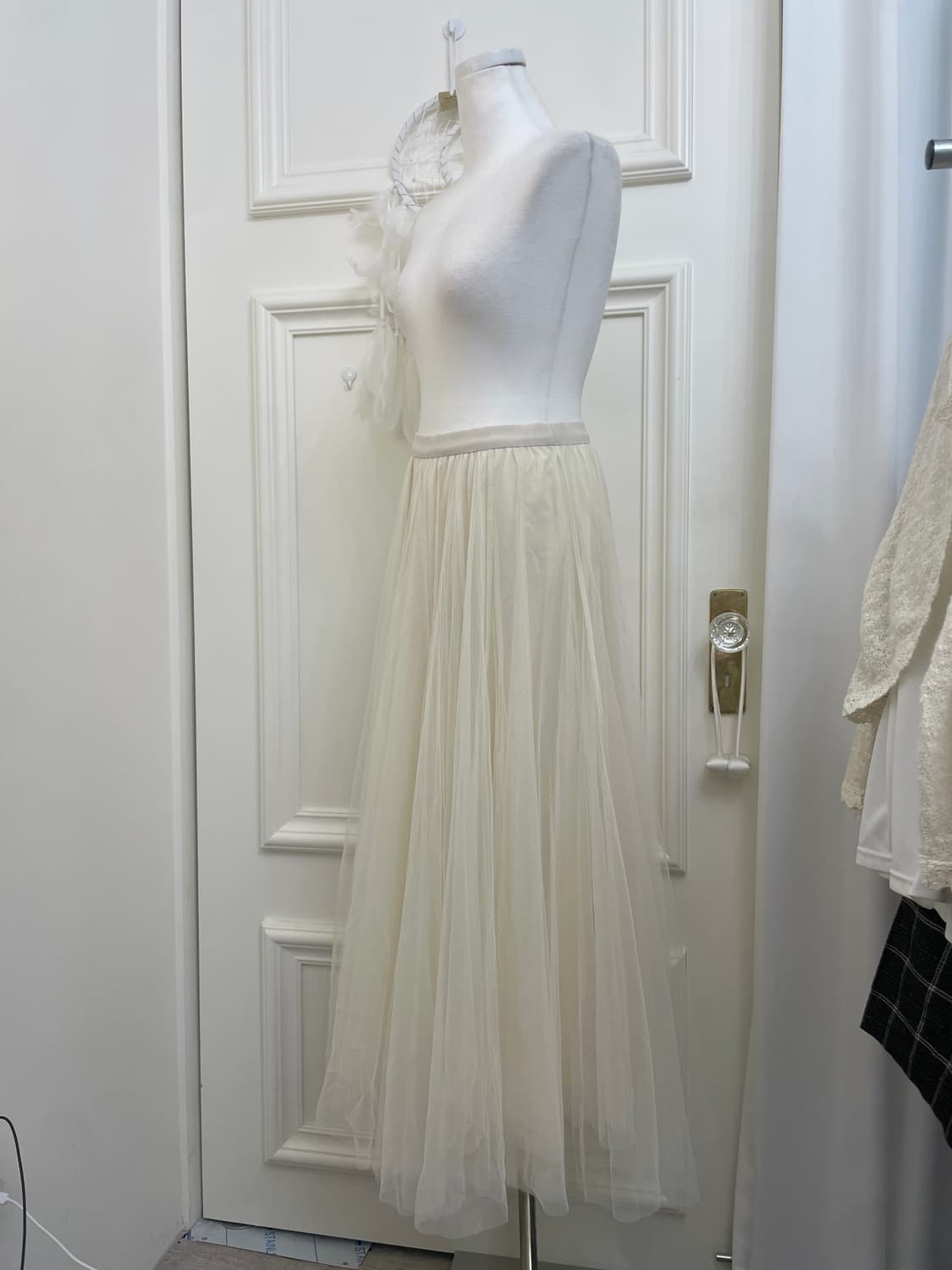 ivory lovely ballerina tule long skirt 상품이미지2