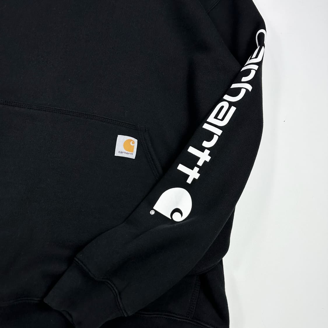 칼하트 오리지널 사이드라인 블랙 후드티 (실측 XL) 상품이미지3
