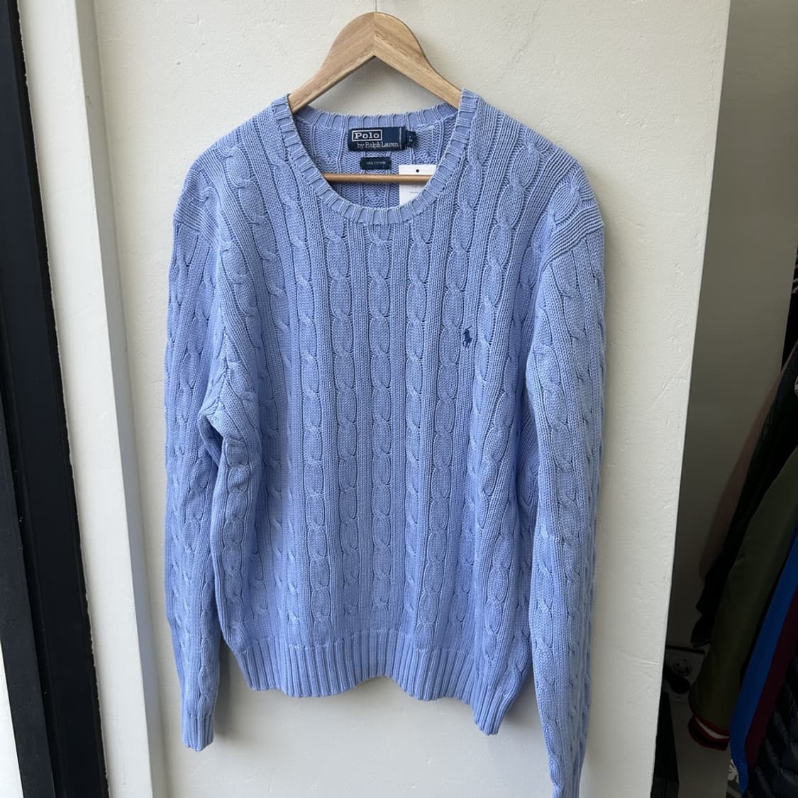 15599 - 폴로 랄프로렌 스카이블루 케이블 니트 상품이미지2