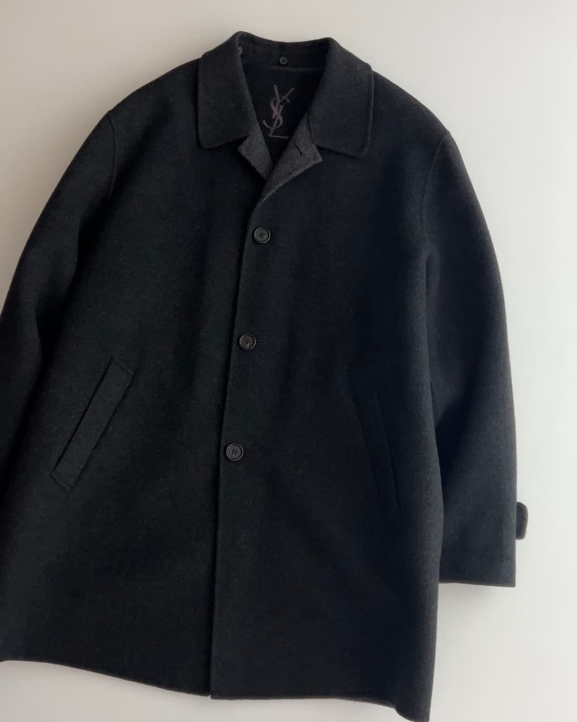 입생로랑 내피 포함 캐시미어 혼방 울 자켓 105 상품이미지2