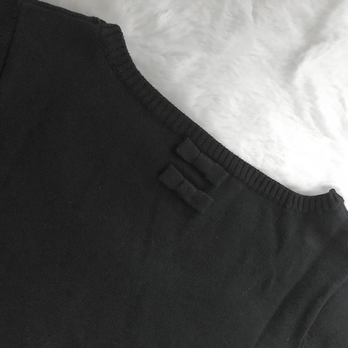 로걀탑 레이스 반팔 가디건 세트 빈티지 공겜여주 갸루 무채색 고딕 상품이미지4