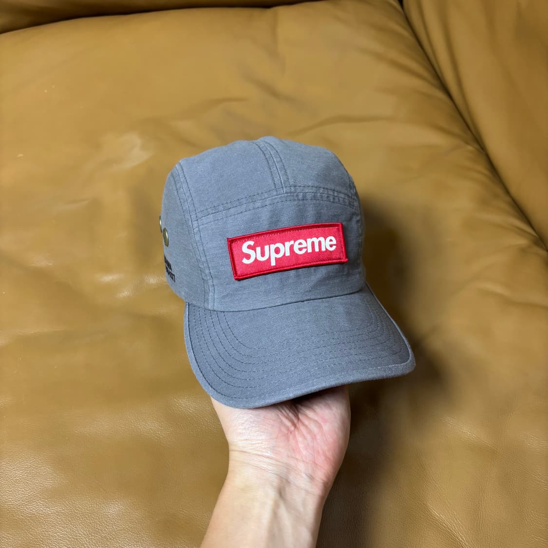 Supreme 슈프림 21ss 밀리터리 워시드 그레이 캠프캡 모자 상품이미지2