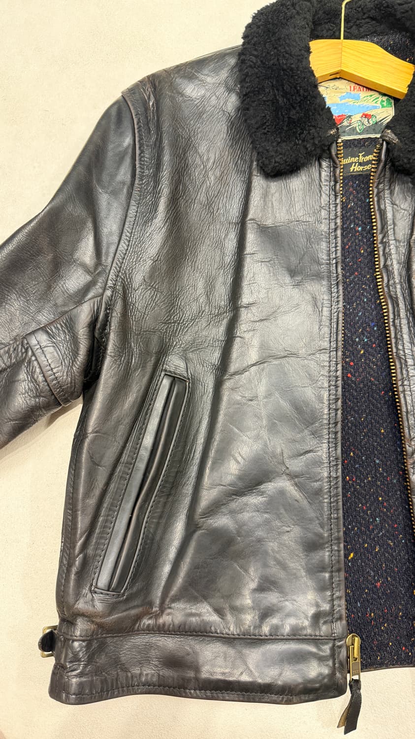 에어로레더 하이웨이맨 크롬악셀 홀스하이드 레더자켓 상품이미지3