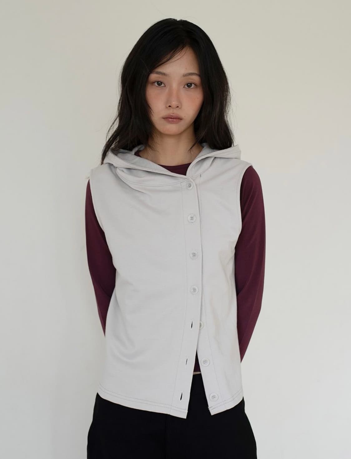 온스카 버튼 후디 베스트 상품이미지1