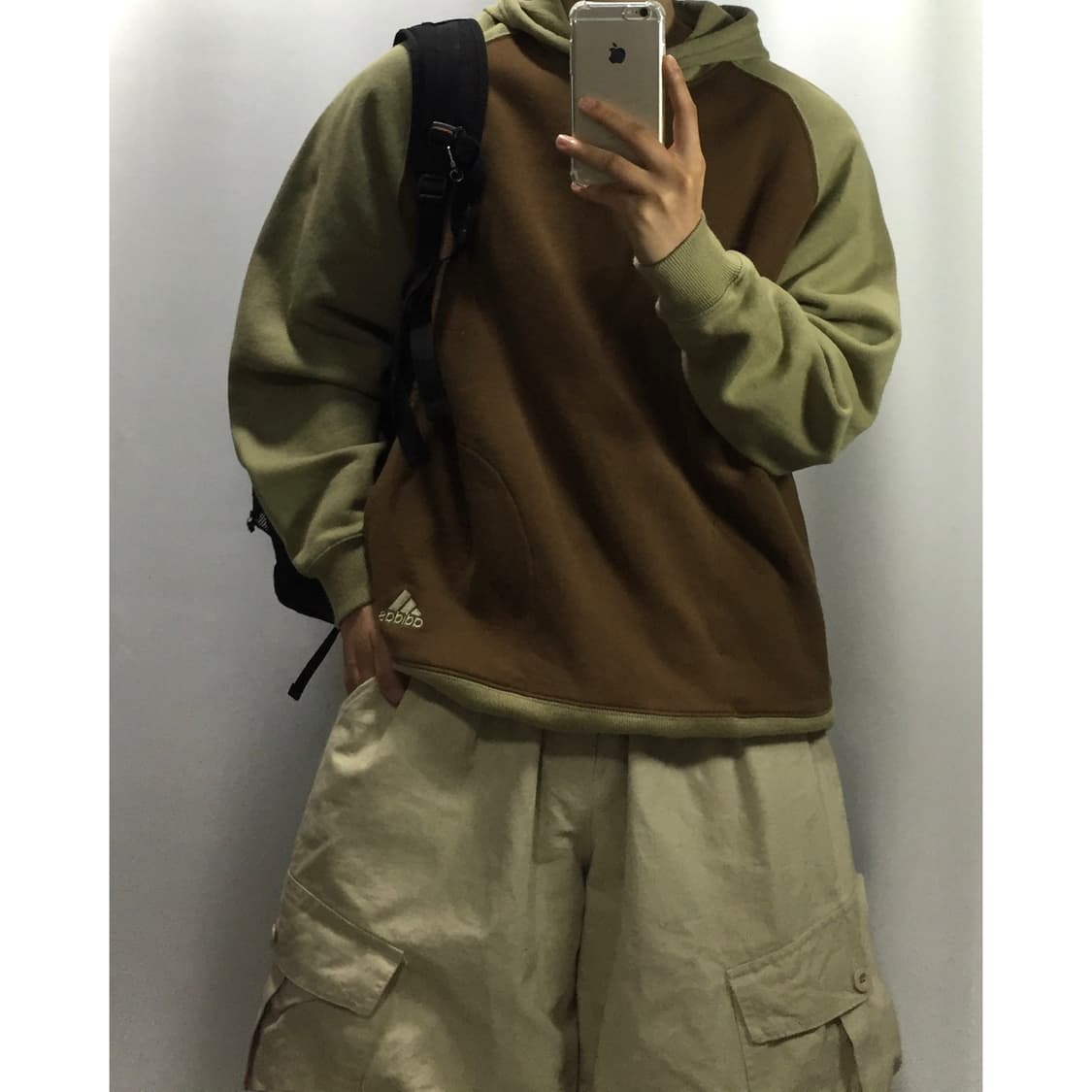 Adidas 아디다스 올드스쿨 배색 후드티 상품이미지1