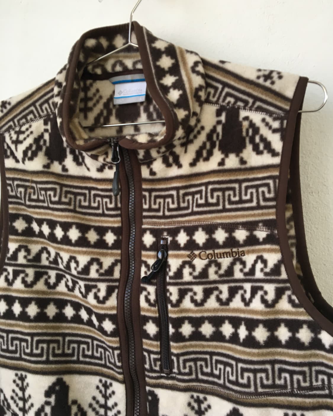 columbia Nordic pattern fleece vestac 상품이미지4