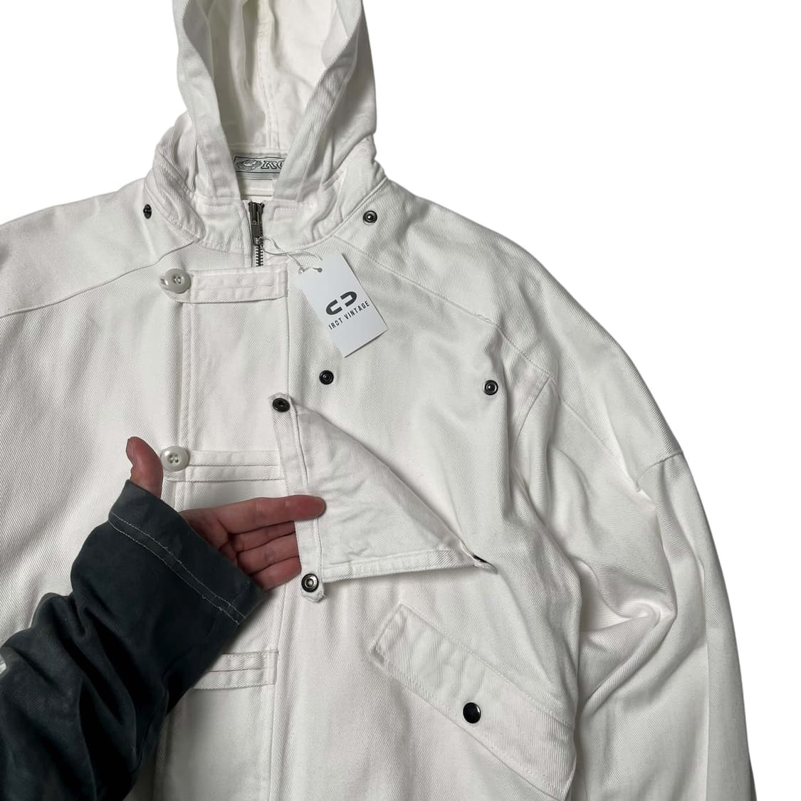 80's royce 화이트 후드 집업 상품이미지5